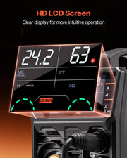 MIG Welder, 200A Synergic Mig Welding Machine, 4-in-1 Gas MIG/Flux Core MIG/Stick/Lift TIG Multi-Process V952-MIGYXHJ4H120SMGZBV3