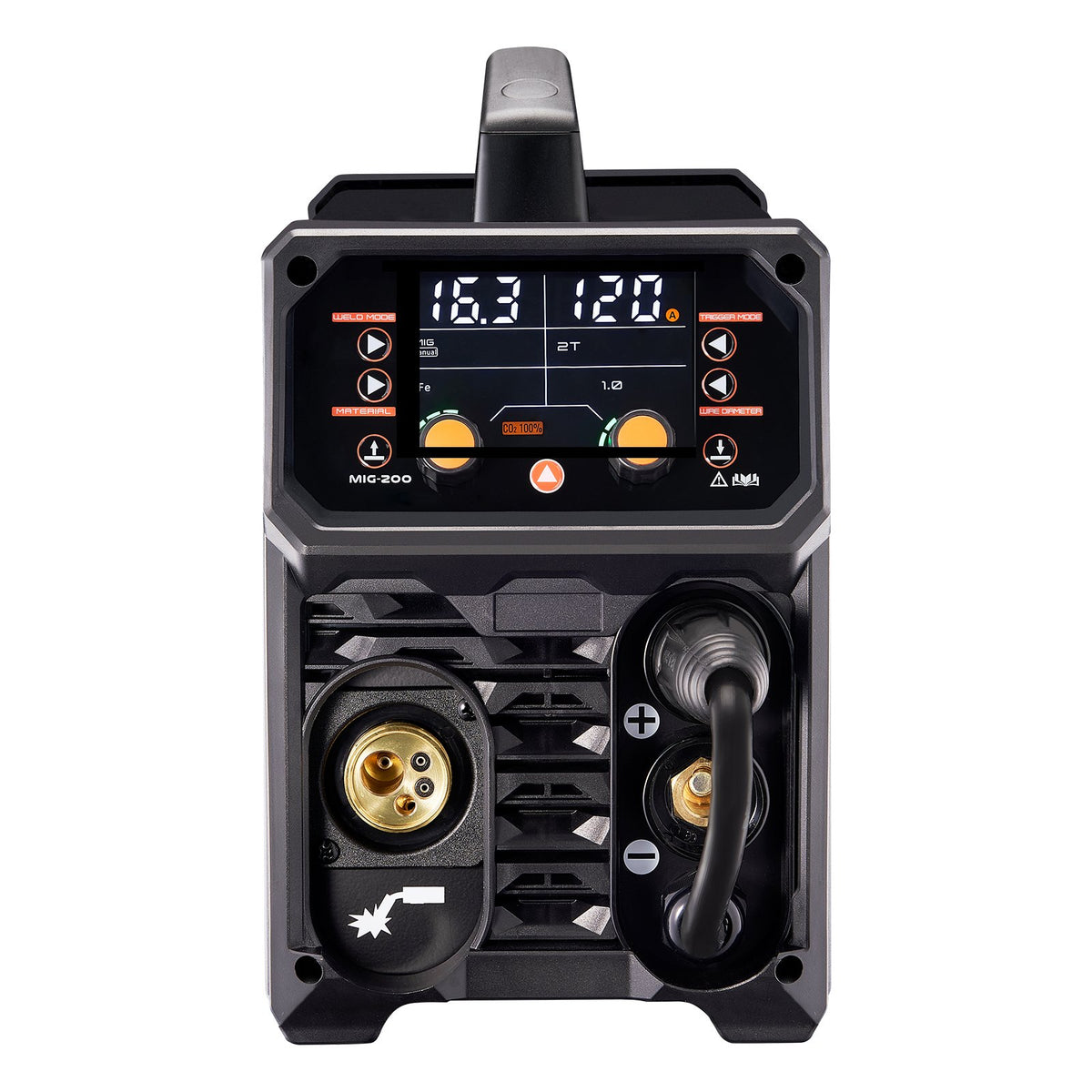 Pro MIG Welder, 200Amp Pluse Mig Welding Machine, 5-in-1 Synergic Welder Machine MIG Pluse/Gas MIG/Flux Core V952-MIGYXHJ5H120FDVK3V3