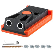 Pocket Hole Jig Kit, 12.7 to 38.1 mm Adjustable, Mini Jig Pocket Hole System with Step Drill, Hex Wrench, V952-MINISXKKJDPSVGZHO001V0