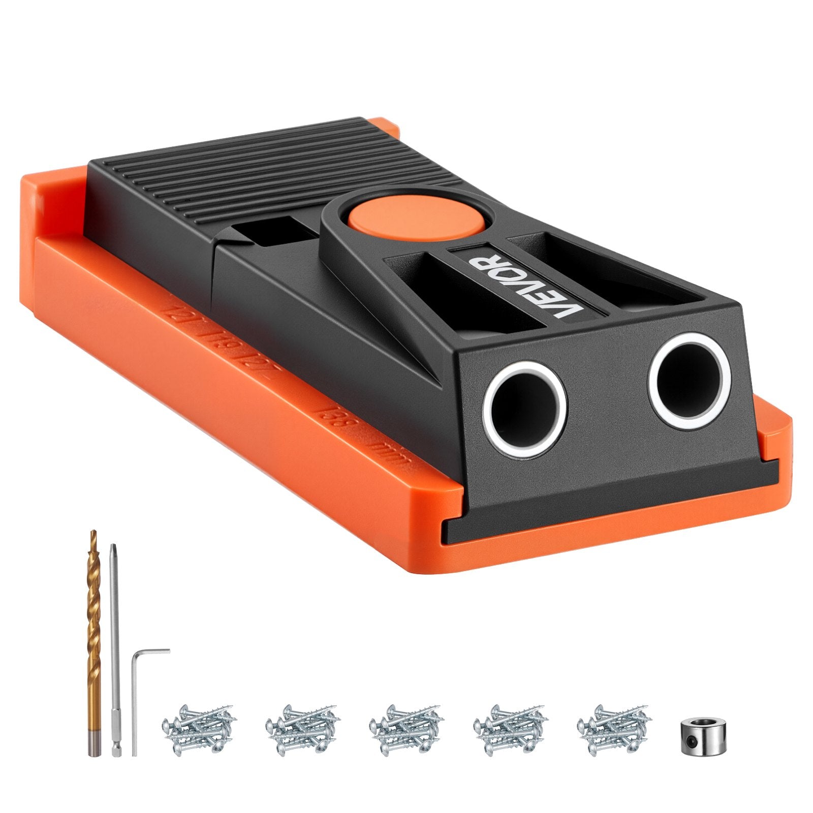 Pocket Hole Jig Kit, 12.7 to 38.1 mm Adjustable, Mini Jig Pocket Hole System with Step Drill, Hex Wrench, V952-MINISXKKJDPSVGZHO001V0