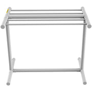 Pool Towel Rack, 5 Bar, White, Freestanding Outdoor PVC T-Shape Poolside Storage Organizer, Include 8 Towel V952-MJJBSGZXGBDD5JAP7V0
