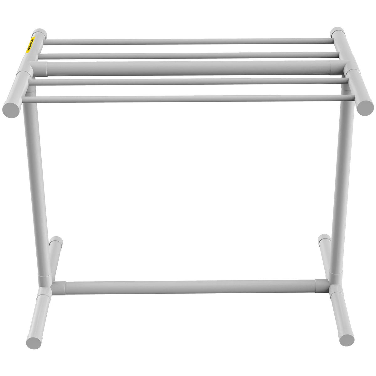 Pool Towel Rack, 5 Bar, White, Freestanding Outdoor PVC T-Shape Poolside Storage Organizer, Include 8 Towel V952-MJJBSGZXGBDD5JAP7V0