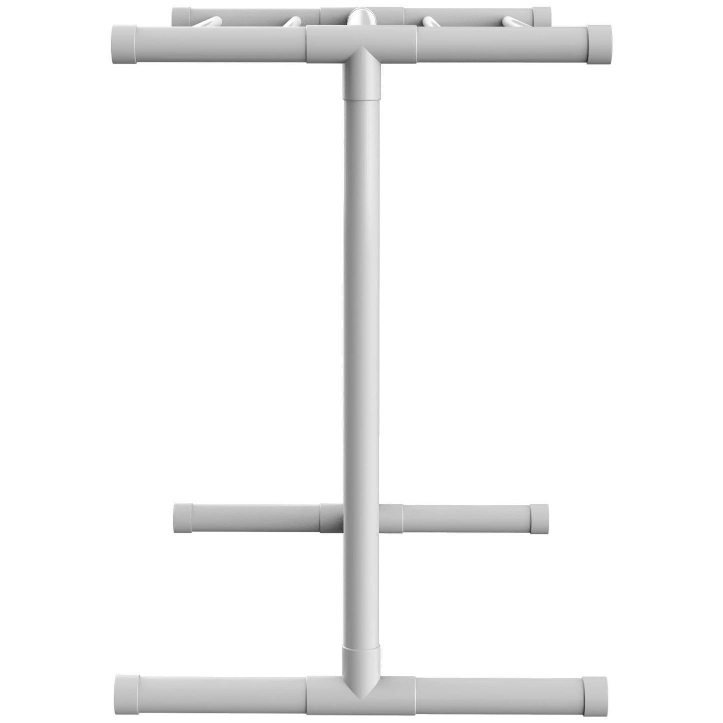 Pool Towel Rack, 5 Bar, White, Freestanding Outdoor PVC T-Shape Poolside Storage Organizer, Include 8 Towel V952-MJJBSGZXGBDD5JAP7V0