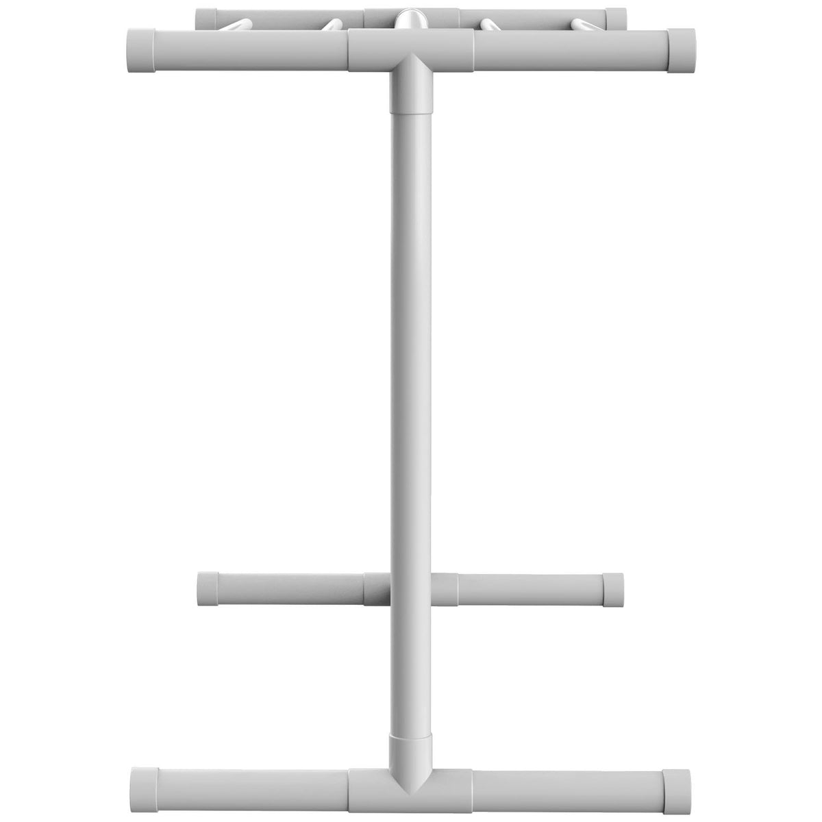 Pool Towel Rack, 5 Bar, White, Freestanding Outdoor PVC T-Shape Poolside Storage Organizer, Include 8 Towel V952-MJJBSGZXGBDD5JAP7V0