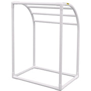 Pool Towel Rack, 5 Bar, Milky, Freestanding Outdoor PVC Curved Poolside Storage Organizer, Include 8 Towel V952-MJJBSSXGBDDW52IAUV0