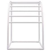 Outdoor Towel Rack Pool Towel Rack 7 Bar Curved White Freestanding Patio V952-MJJBSSXGBDDW79AY5V0