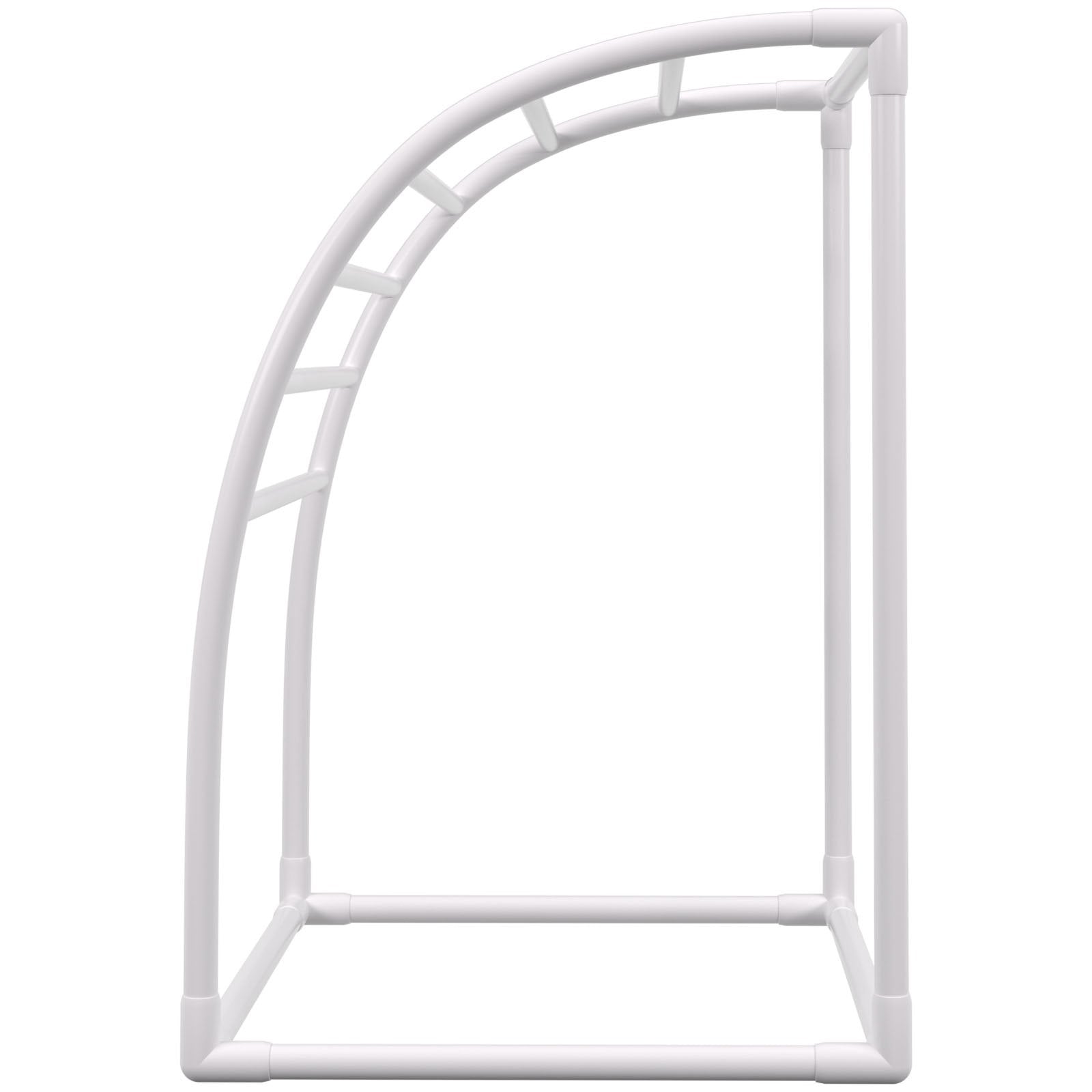 Outdoor Towel Rack Pool Towel Rack 7 Bar Curved White Freestanding Patio V952-MJJBSSXGBDDW79AY5V0