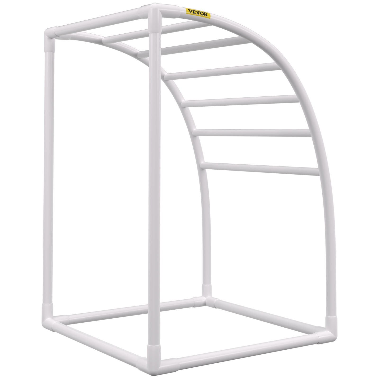 Outdoor Towel Rack Pool Towel Rack 7 Bar Curved White Freestanding Patio V952-MJJBSSXGBDDW79AY5V0