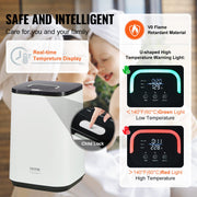 20L Large Towel Warmer Bucket with LED Screen U-shaped Light & Timer White V952-MJJRTBS20LLE5FW2TV3