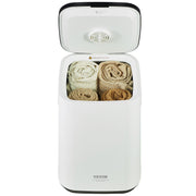 20L Large Towel Warmer Bucket with LED Screen U-shaped Light & Timer White V952-MJJRTBS20LLE5FW2TV3