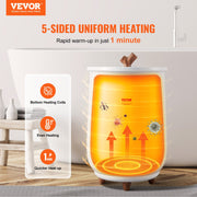Towel Warmer Bucket, 20L Large Towel Warmer for Bathroom, Auto Shut Off Towel Heater with 4-Level Timer Fits V952-MJJRTBS20LZSPPM89V3