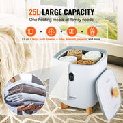 25L Towel Warmer Bucket with LED Screen Bottom Heating Columns Timer White V952-MJJRTBS25LLEJ4BY2V3