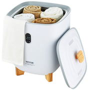 25L Towel Warmer Bucket with LED Screen Bottom Heating Columns Timer White V952-MJJRTBS25LLEJ4BY2V3