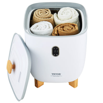 25L Towel Warmer Bucket with LED Screen Bottom Heating Columns Timer White V952-MJJRTBS25LLEJ4BY2V3