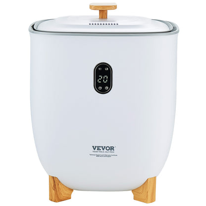 25L Towel Warmer Bucket with LED Screen Bottom Heating Columns Timer White V952-MJJRTBS25LLEJ4BY2V3