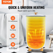 35L Large Towel Warmer Bucket with LED Screen Drying Fuction & Timer White V952-MJJRTBS35LLE62PLTV3