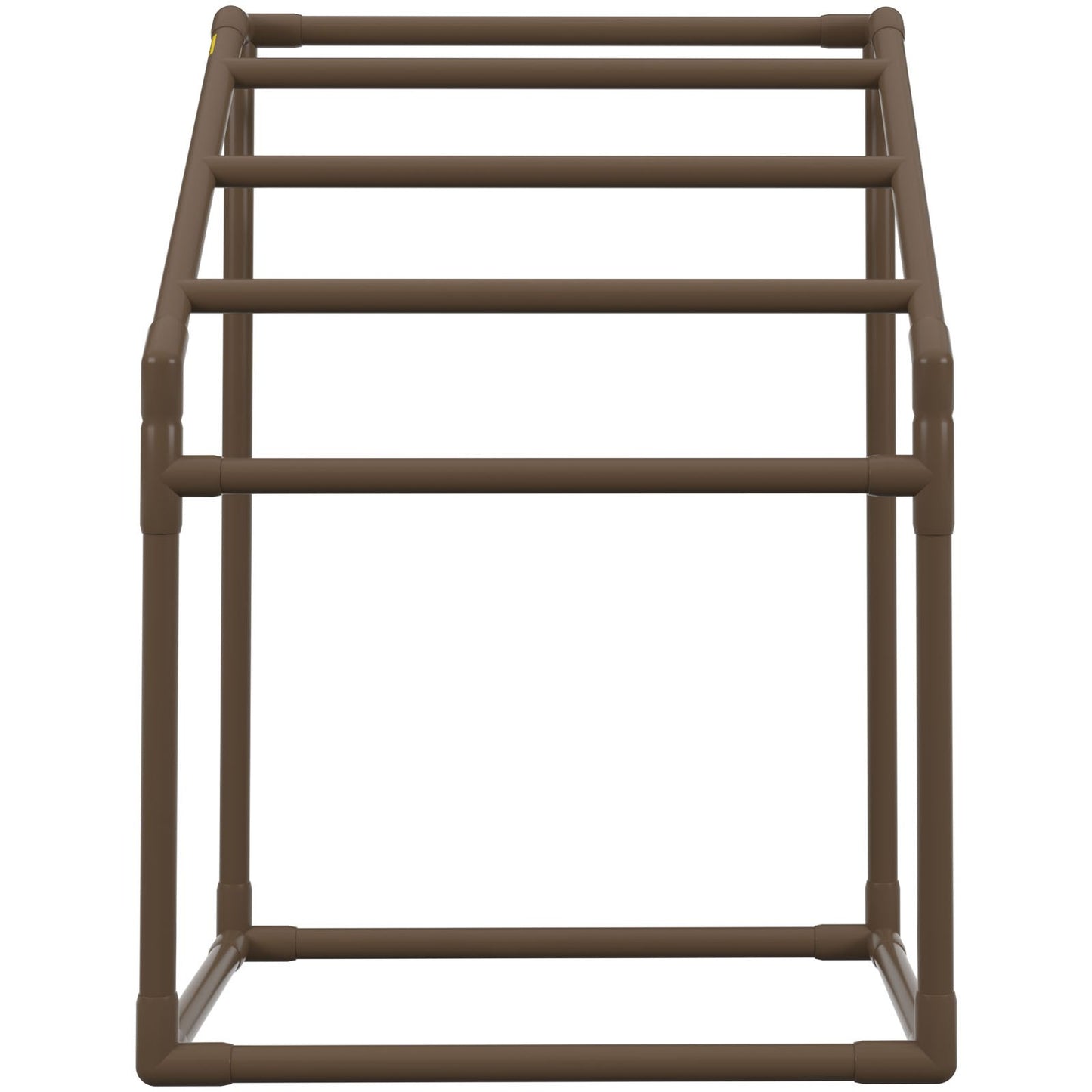 Pool Towel Rack, 5 Bar, Brown, Freestanding Outdoor PVC Trapedozal Poolside Storage Organizer, Include 8 V952-MJJZSTXGBDDW5DYL3V0