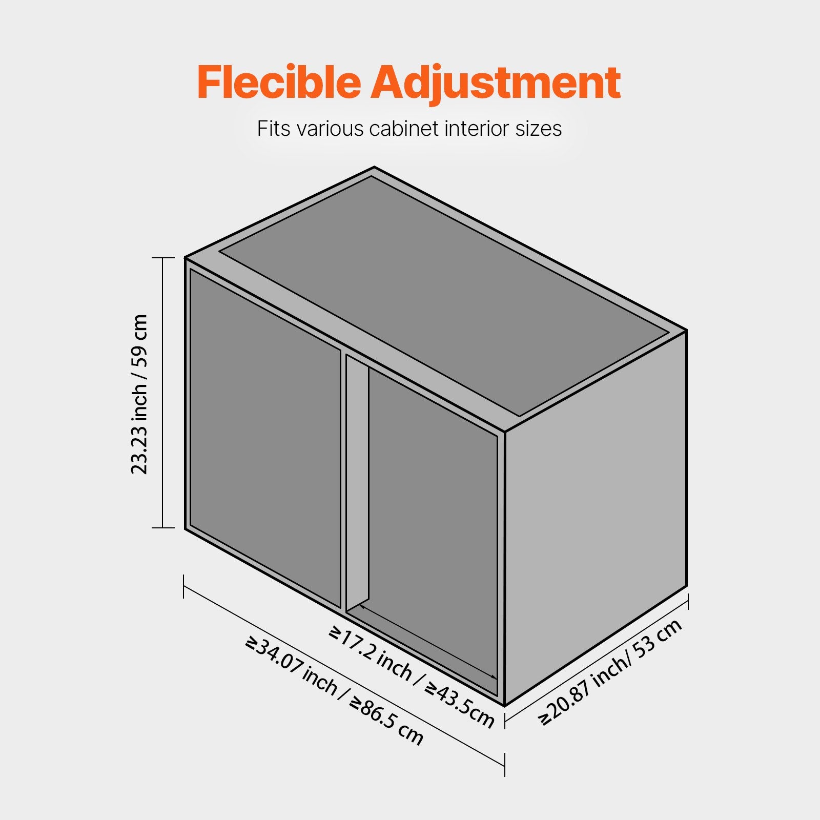 Swing Left Blind Corner Cabinet, Pull Out Organizer for 36 inch Width Blind Cabinet, 2 Tier Height Adjustable V952-MJSNHSPZKDGG5DPG9V0