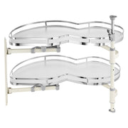 Swing Left Blind Corner Cabinet, Pull Out Organizer for 36 inch Width Blind Cabinet, 2 Tier Height Adjustable V952-MJSNHSPZKDGG5DPG9V0