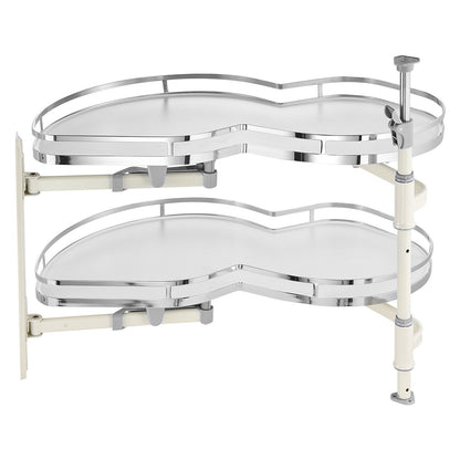 Swing Left Blind Corner Cabinet, Pull Out Organizer for 36 inch Width Blind Cabinet, 2 Tier Height Adjustable V952-MJSNHSPZKDGG5DPG9V0