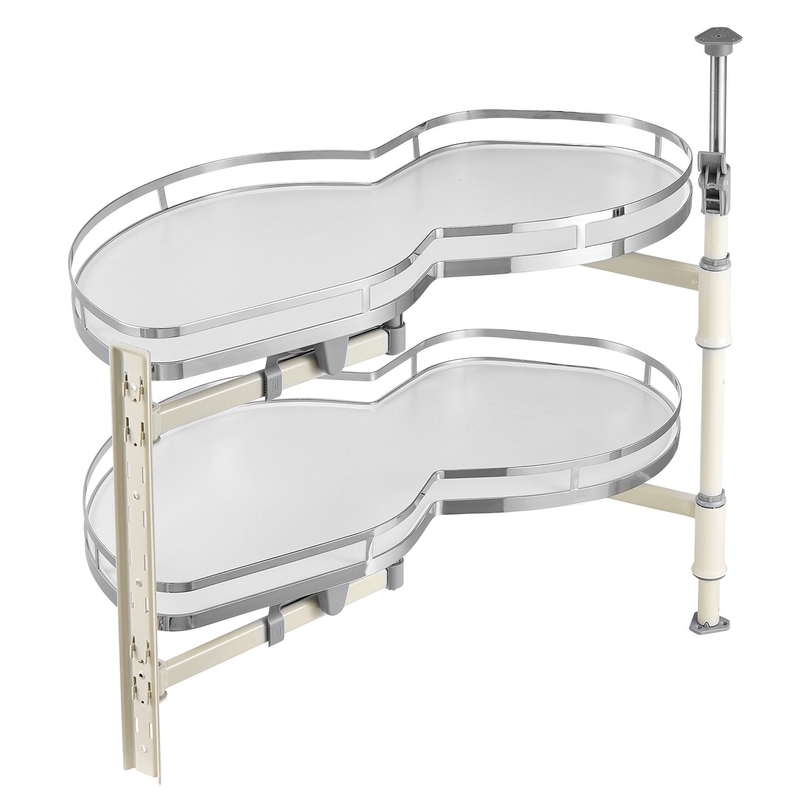 Swing Left Blind Corner Cabinet, Pull Out Organizer for 36 inch Width Blind Cabinet, 2 Tier Height Adjustable V952-MJSNHSPZKDGG5DPG9V0
