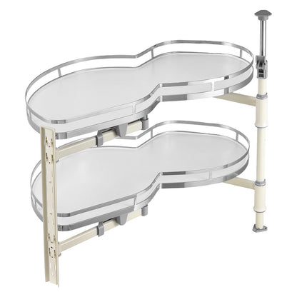 Swing Left Blind Corner Cabinet, Pull Out Organizer for 36 inch Width Blind Cabinet, 2 Tier Height Adjustable V952-MJSNHSPZKDGG5DPG9V0