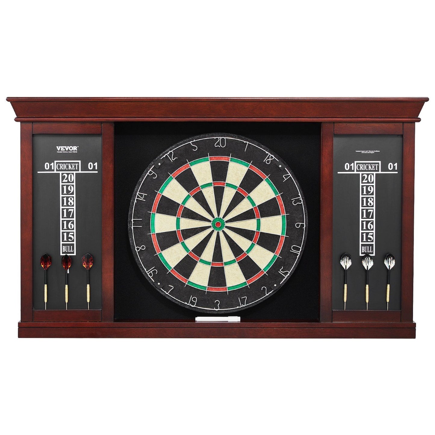 Dartboard and Cabinet Set, Ready-to-Play Bundle Official Size Dartboard Cabinet Set, Steel Tip Dart Cabinet, V952-MJTZZXBFHJK0P1LMJV0