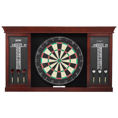Dartboard and Cabinet Set, Ready-to-Play Bundle Official Size Dartboard Cabinet Set, Steel Tip Dart Cabinet, V952-MJTZZXBFHJK0P1LMJV0