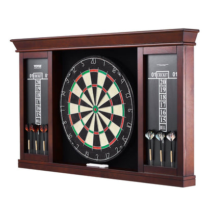 Dartboard and Cabinet Set, Ready-to-Play Bundle Official Size Dartboard Cabinet Set, Steel Tip Dart Cabinet, V952-MJTZZXBFHJK0P1LMJV0