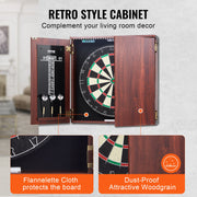 Dartboard and Cabinet Set Official Size Complete Accessory Steel Tip Dart V952-MJTZZXBSKJLEY5IZIV9