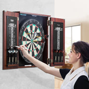 Dartboard and Cabinet Set Official Size Complete Accessory Steel Tip Dart V952-MJTZZXBSKJLEY5IZIV9