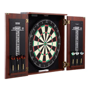 Dartboard and Cabinet Set Official Size Complete Accessory Steel Tip Dart V952-MJTZZXBSKJLEY5IZIV9