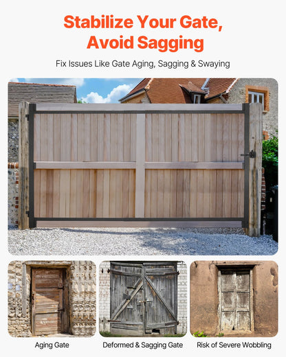 Gate Building Kit, Fits 152.4 to 243.8 cm Wide Openings, Up from 182.9 to 213.4 cm High Fence, Adjustable V952-MKZJ6096W65H4ZBXWV0