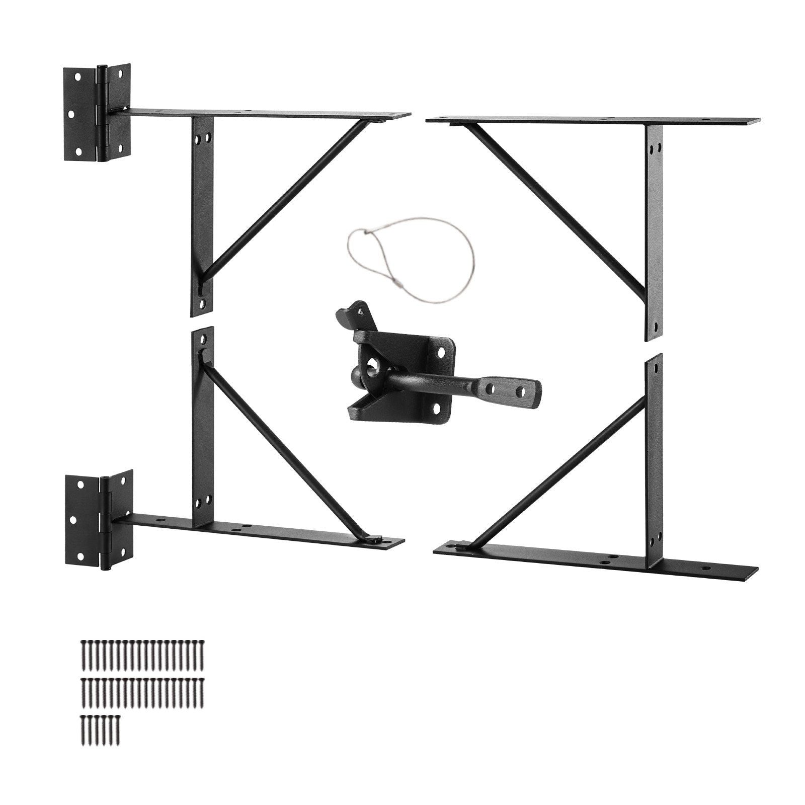 Gate Corner Brace Bracket, Anti Sag Gate Frame Hardware Kit, Gate Frame Brace Bracket with Latch Lock, Latch V952-MKZJXXKTZX1J7PBVNV0