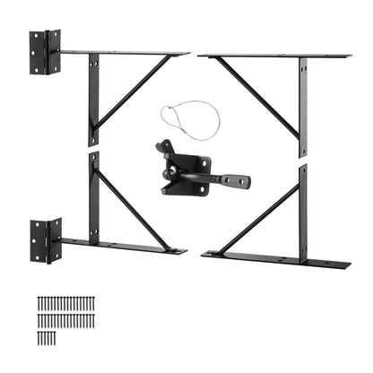 Gate Corner Brace Bracket, Anti Sag Gate Frame Hardware Kit, Gate Frame Brace Bracket with Latch Lock, Latch V952-MKZJXXKTZX1J7PBVNV0