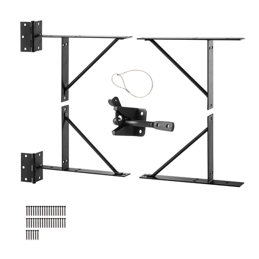 Gate Corner Brace Bracket, Anti Sag Gate Frame Hardware Kit, Gate Frame Brace Bracket with Latch Lock, Latch V952-MKZJXXKTZX1J7PBVNV0