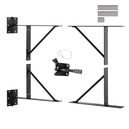 Gate Corner Brace Bracket, Anti Sag Gate Frame Hardware Kit, Gate Frame Brace Bracket with Latch Lock, Latch V952-MKZJXXKTZX1J7PBVNV0