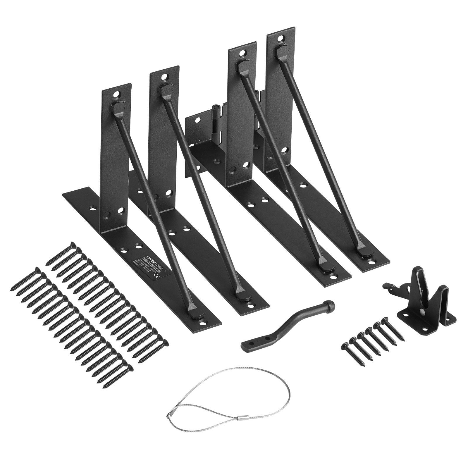 Gate Corner Brace Bracket, Anti Sag Gate Frame Hardware Kit, Gate Frame Brace Bracket with Latch Lock, Latch V952-MKZJXXKTZX1J7PBVNV0