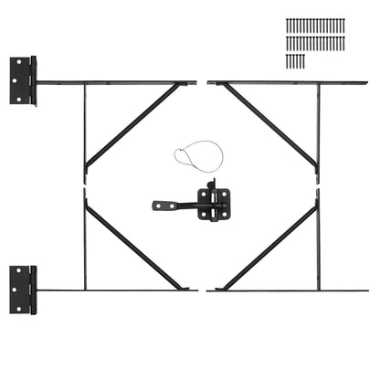 Gate Corner Brace Bracket, Anti Sag Gate Frame Hardware Kit, Gate Frame Brace Bracket with Latch Lock, Latch V952-MKZJXXKTZX1J7PBVNV0