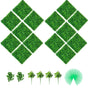 Artificial Boxwood Panels, 14 PCS50.8x50.8cmBoxwood Hedge Wall Panels, PE Artificial Grass Backdrop Wall 4 cm V952-ML202014PC400CM1WV0