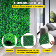 Artificial Boxwood Panels, 14 PCS50.8x50.8cmBoxwood Hedge Wall Panels, PE Artificial Grass Backdrop Wall 4 cm V952-ML202014PC400CM1WV0