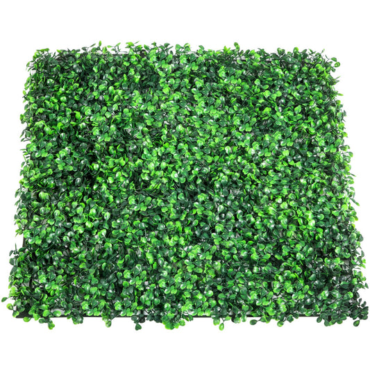 Artificial Boxwood Panel UV 12pcs Boxwood Hedge Wall Panels Artificial Grass Backdrop Wall 20X20" 4cm Green V952-MLCZWQ12PC20X2001V0