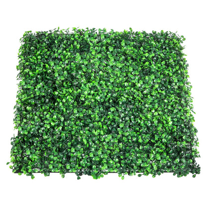 Artificial Boxwood Panel UV 12pcs Boxwood Hedge Wall Panels Artificial Grass Backdrop Wall 20X20" 4cm Green V952-MLCZWQ12PC20X2001V0