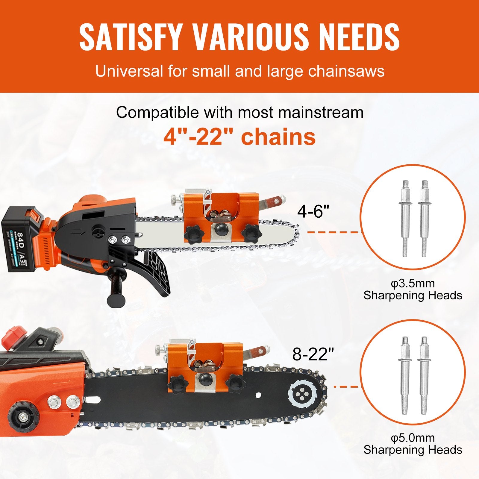 Chainsaw Sharpener Hand Crank Chainsaw Chain Sharpener for 4-22" Chain Saw V952-MLJSDJJSG446IA68LV0