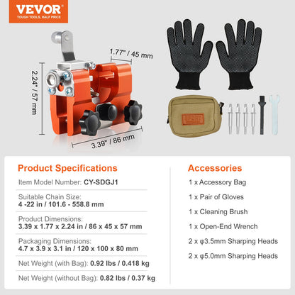 Chainsaw Sharpener Hand Crank Chainsaw Chain Sharpener for 4-22" Chain Saw V952-MLJSDJJSG446IA68LV0