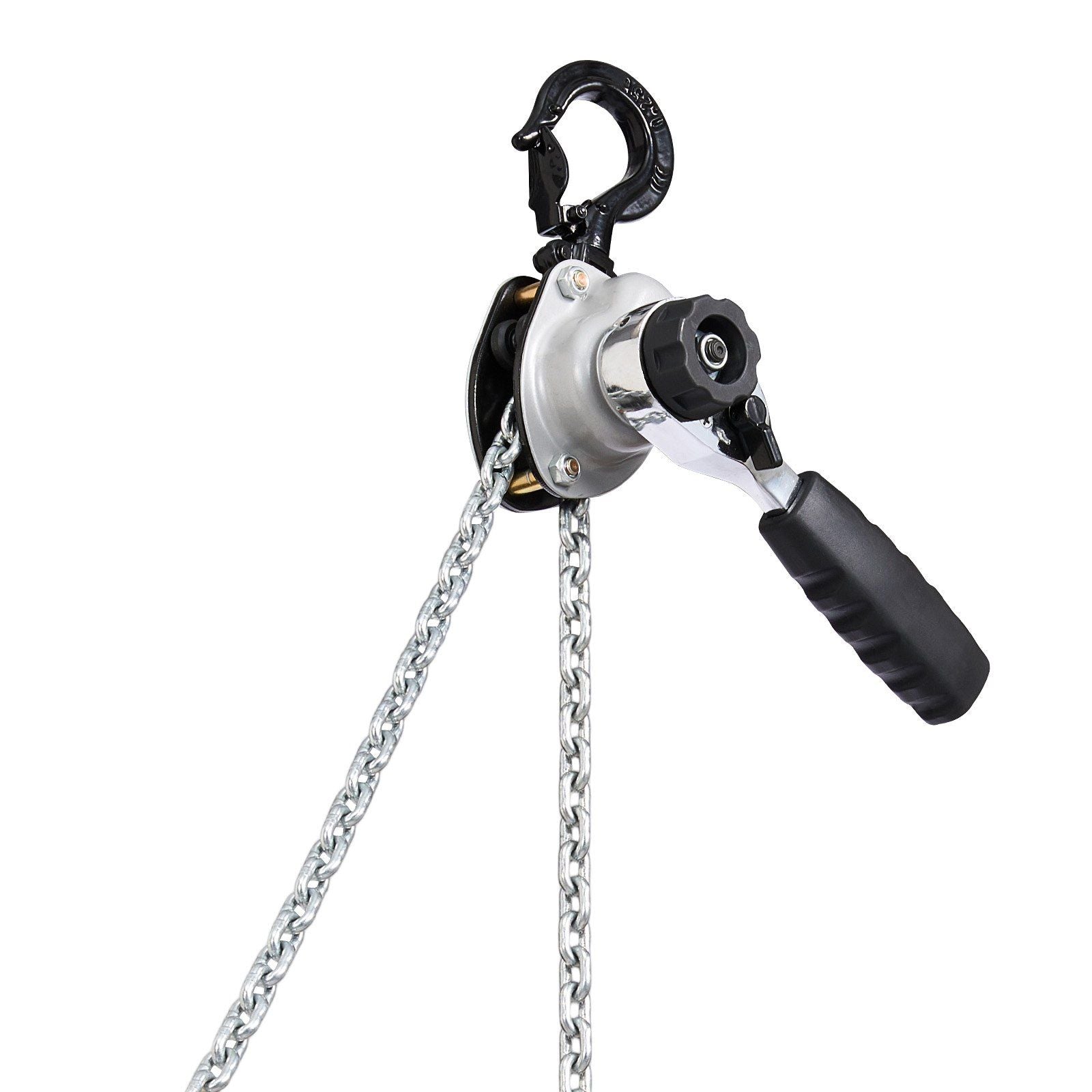 Manual Lever Chain Hoist, 1/2T 500KG Capacity Heavy Duty Come Along, 6M Lift G80 Alloy Steel Chain With Dual V952-MNKSBHLHL12T4FWVW001V0
