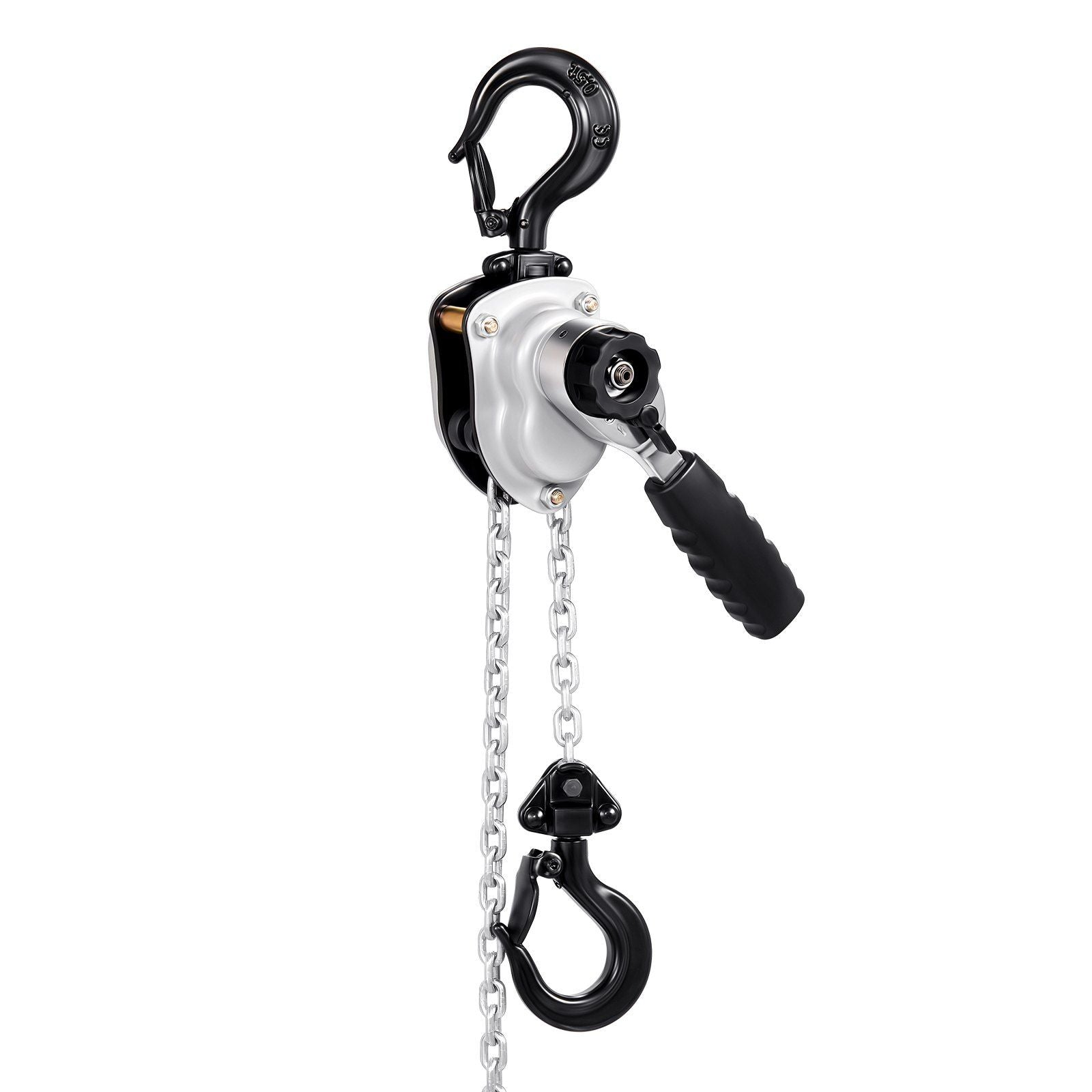 Manual Lever Chain Hoist, 1/4T 250KG Capacity Heavy Duty Come Along, 1.5M Lift G80 Alloy Steel Chain With V952-MNKSBHLHL14T5QFC1001V0