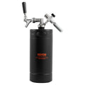 Beer Growler Tap System, 4L Mini Keg, 304 Stainless Steel Pressurized Beer Growler, Keg Growler with Pressure V952-MNPJTHSY128OZBCJQV0