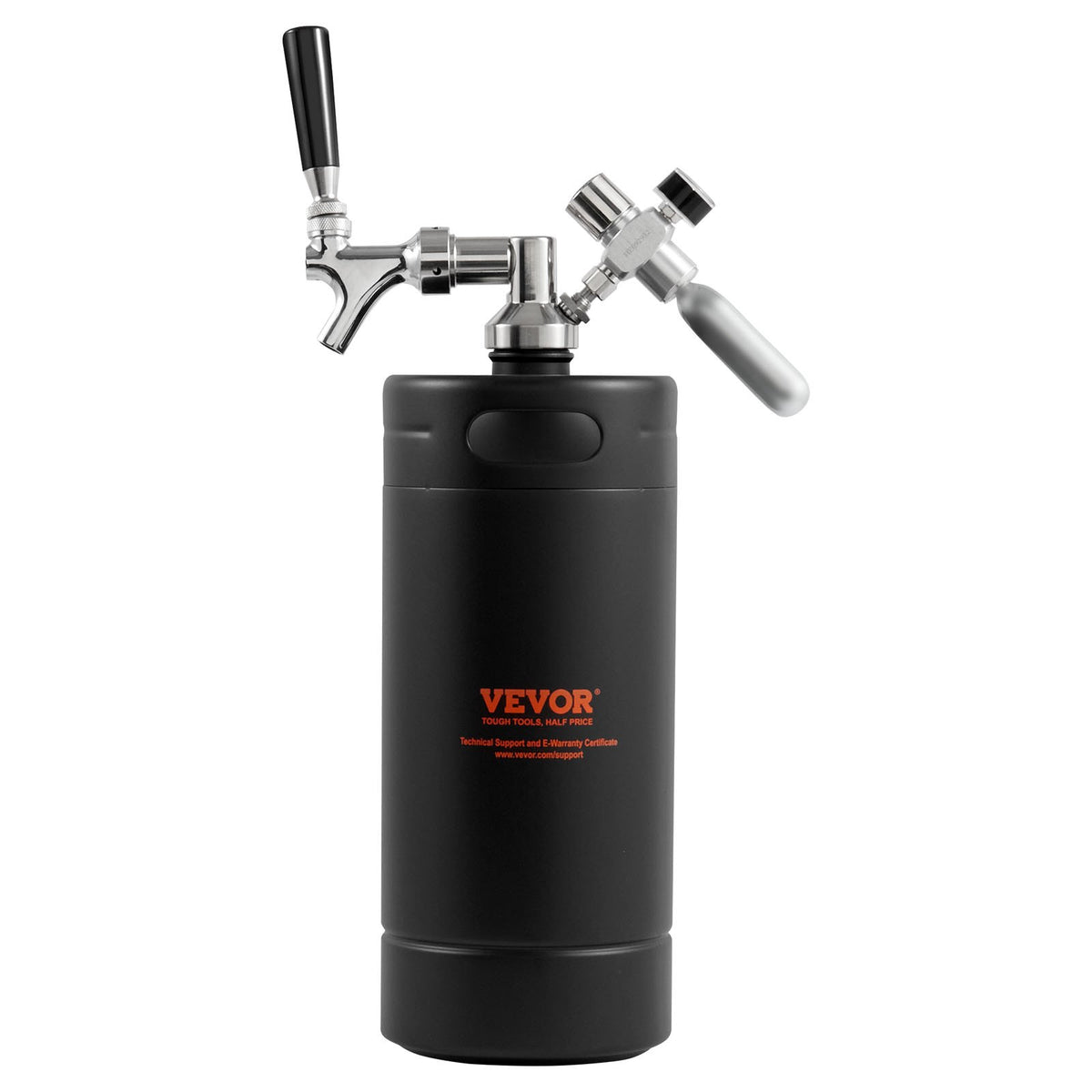 Beer Growler Tap System, 4L Mini Keg, 304 Stainless Steel Pressurized Beer Growler, Keg Growler with Pressure V952-MNPJTHSY128OZBCJQV0