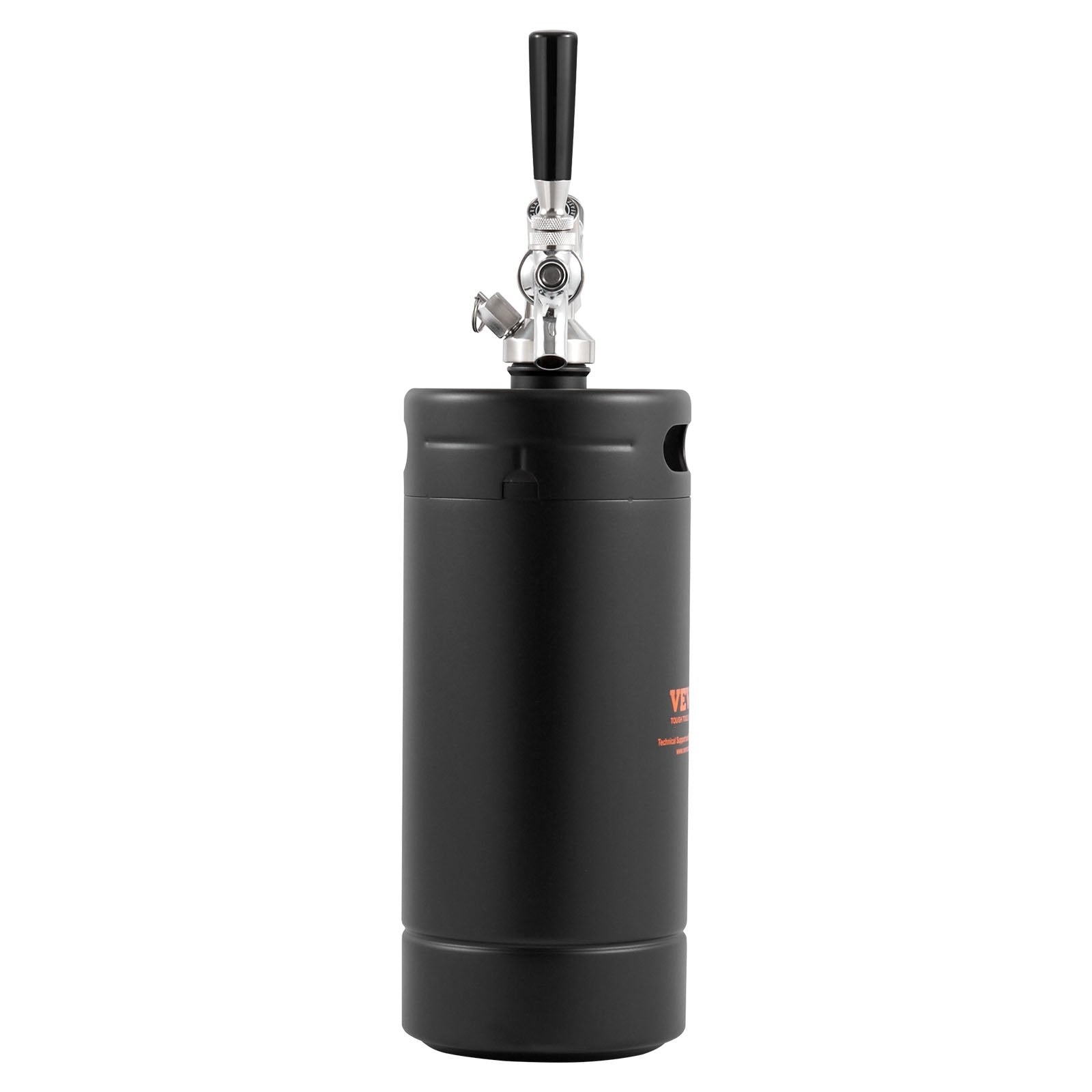 Beer Growler Tap System, 4L Mini Keg, 304 Stainless Steel Pressurized Beer Growler, Keg Growler with Pressure V952-MNPJTHSY128OZBCJQV0